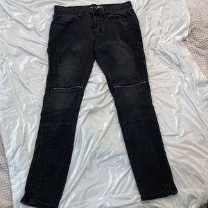 Seattle Skinny Tapered RSQ Charcoal Black Jeans